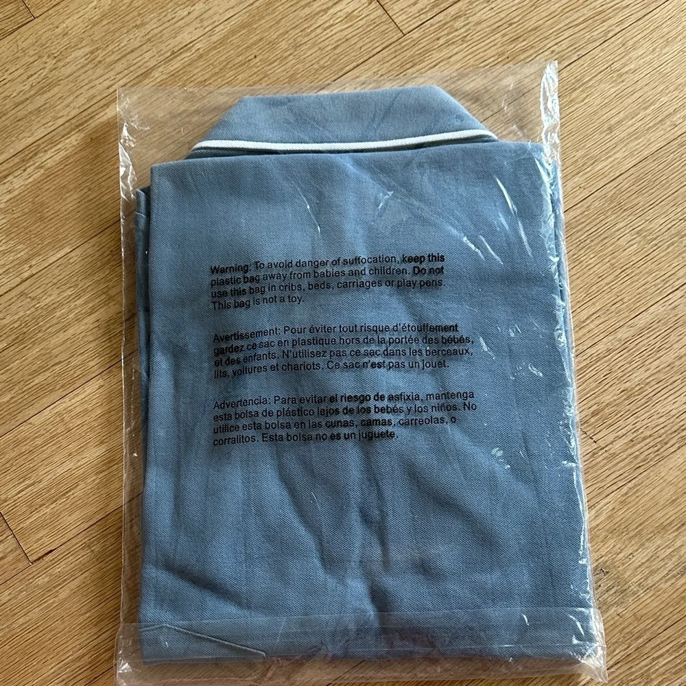 Original Penguin Men’s Captain’s Blue Polo with White Piping - Picture 3 of 3